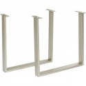 Table Symphony chêne argent 200x100cm Kare Design