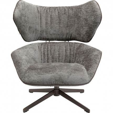 Fauteuil de bureau Oval Office gris foncé Kare Design