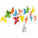 Portemanteau mural papillons multicolores 79cm Kare Design