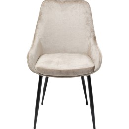 Chaise East Side velours beige XL Kare Design
