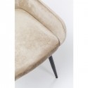 Chaise East Side velours beige XL Kare Design