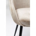 Chaise East Side velours beige XL Kare Design
