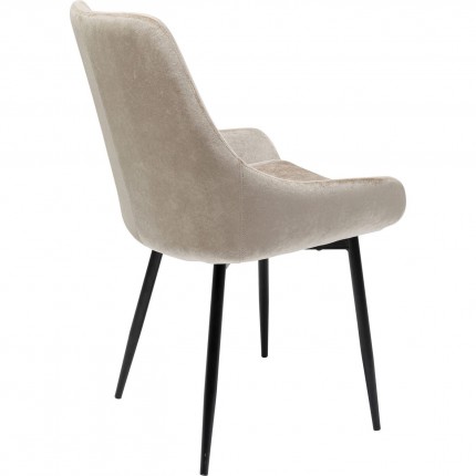 Chaise East Side velours beige 52cm Kare Design