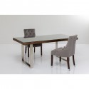 Table Conley pieds chromés 180x90cm Kare Design