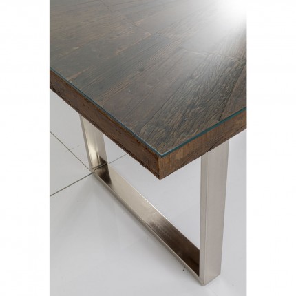 Table Conley 180x90cm pieds chromés Kare Design