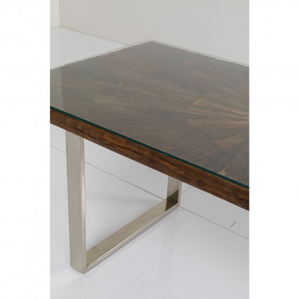 Table Conley 180x90cm pieds chromés Kare Design
