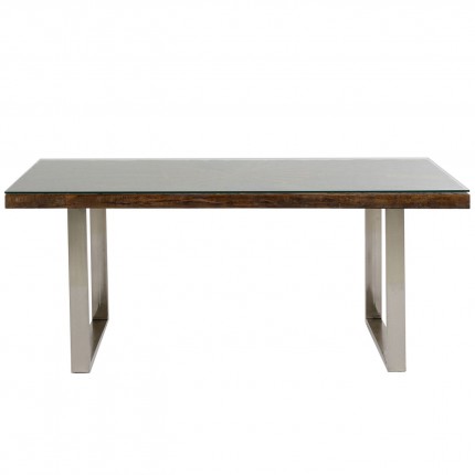 Table Conley pieds chromés 180x90cm Kare Design