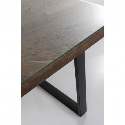 Table Conley 180x90cm pieds noirs Kare Design