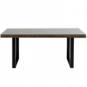 Table Conley pieds noirs 180x90cm Kare Design