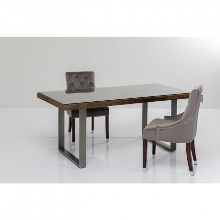 Table Conley 180x90cm pieds acier Kare Design