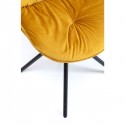 Chaise Mila velours jaune Kare Design
