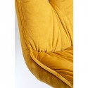 Chaise Mila velours jaune Kare Design
