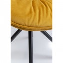 Chaise Mila velours jaune Kare Design