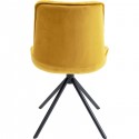 Chaise Mila velours jaune Kare Design