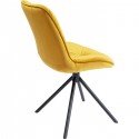 Chaise Mila velours jaune Kare Design