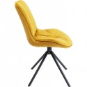 Chaise Mila velours jaune Kare Design
