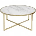 Table basse West Beach laiton Ø80cm Kare Design