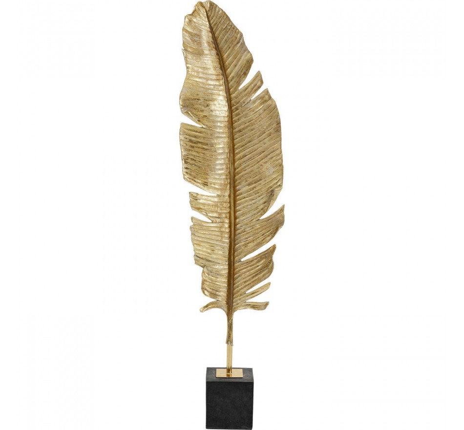 Déco Plume cygne dorée XL 147cm Kare Design
