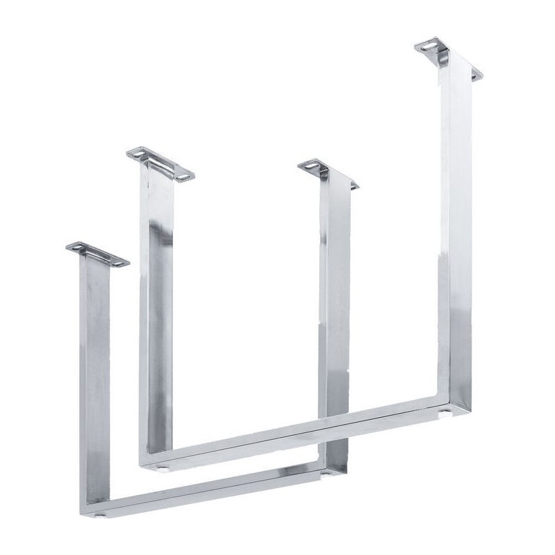 Table Symphony chêne chrome 180x90cm Kare Design