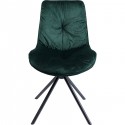 Chaise Mila velours vert Kare Design