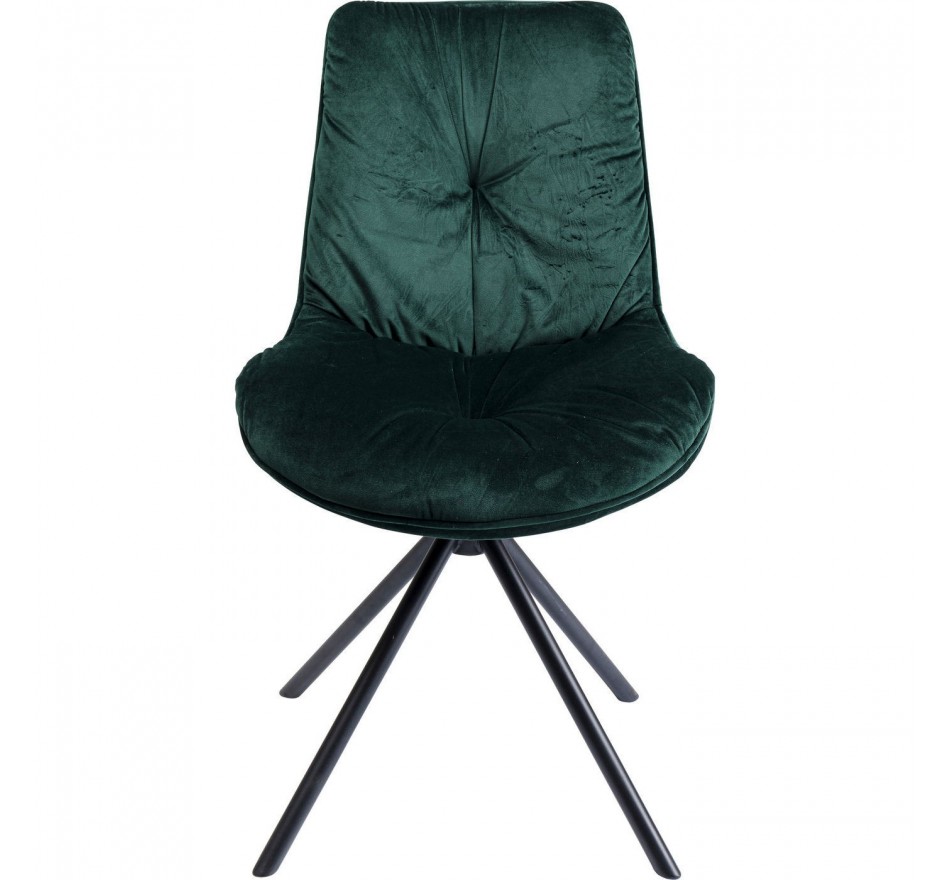 Chaise Mila velours vert Kare Design