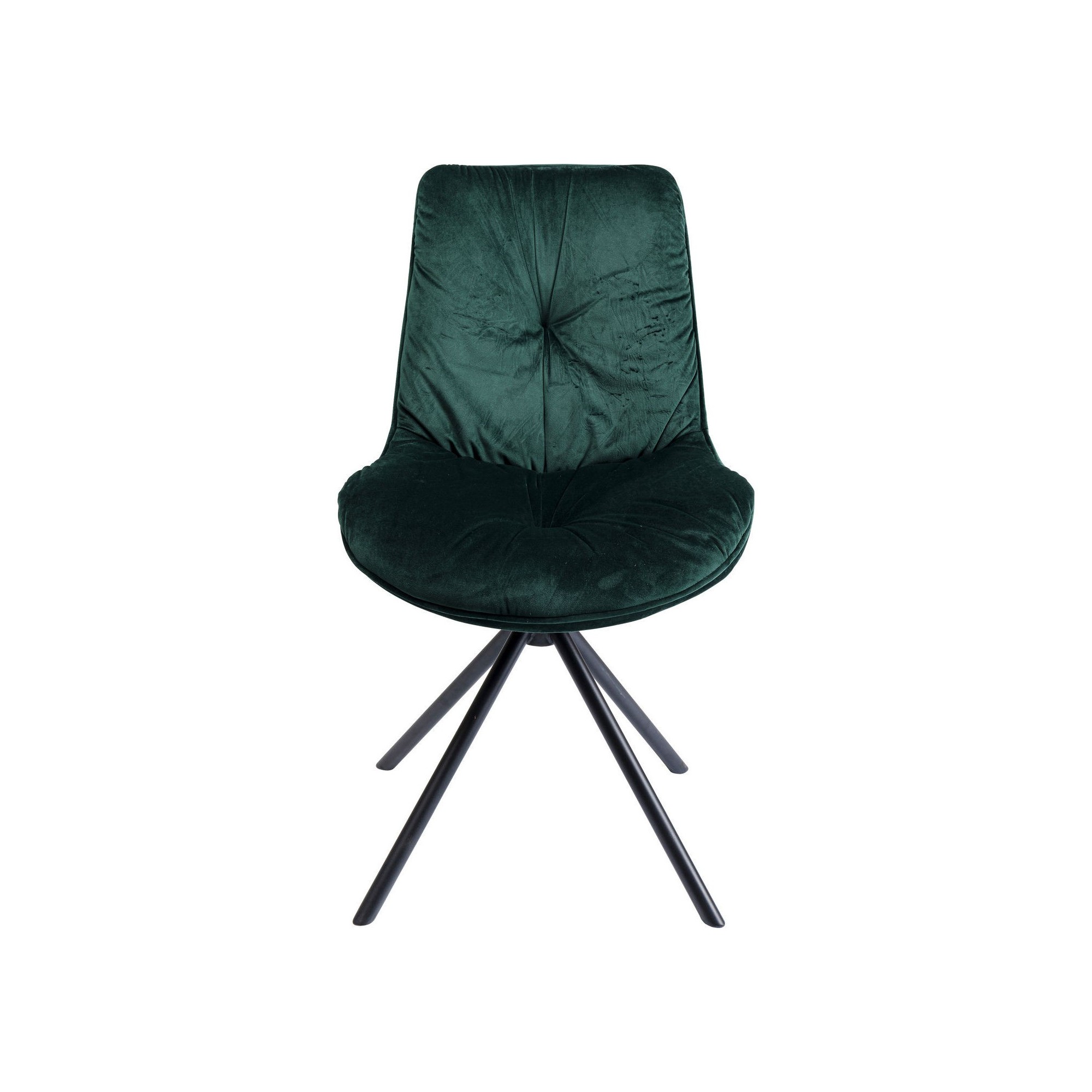 Chaise Mila velours vert Kare Design