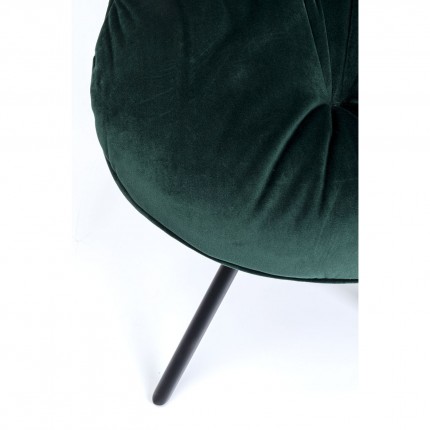 Chaise Mila velours vert Kare Design
