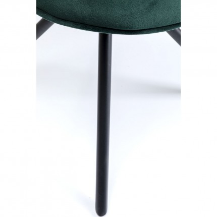 Chaise Mila velours vert Kare Design