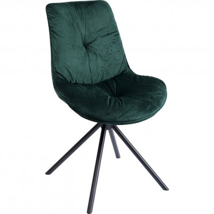 Chaise Mila velours vert Kare Design