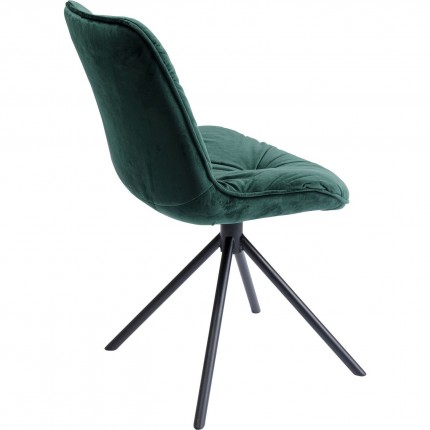 Chaise Mila velours vert Kare Design