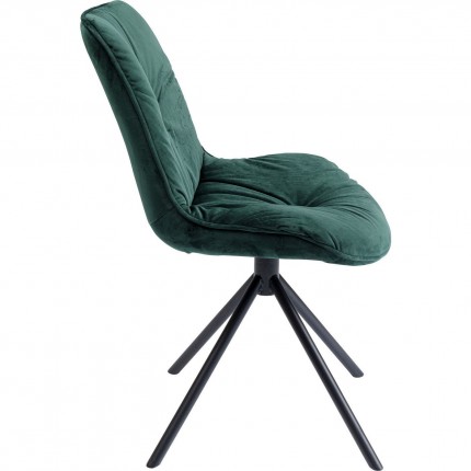 Chaise Mila velours vert Kare Design
