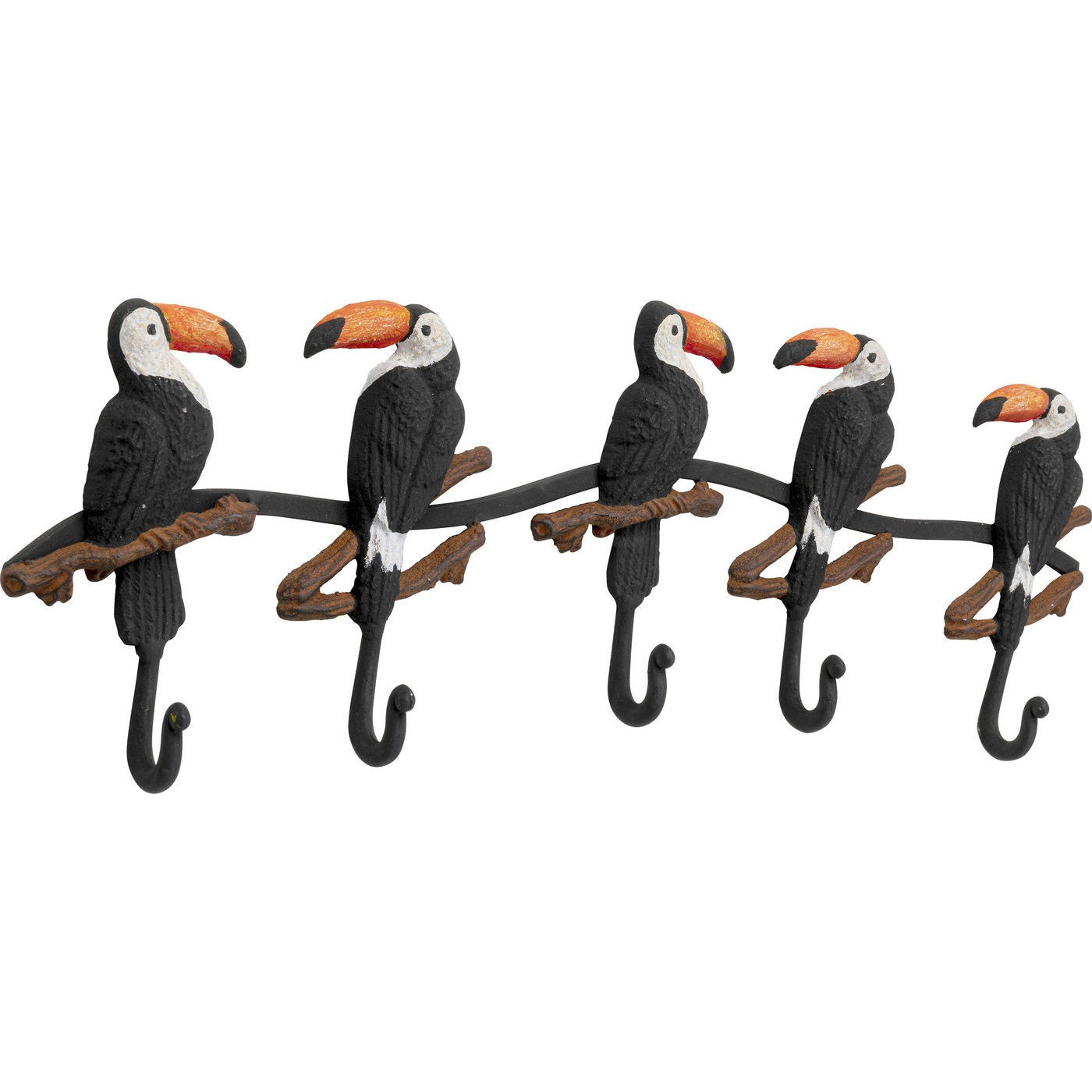 Portemanteau mural toucans 62cm Kare Design