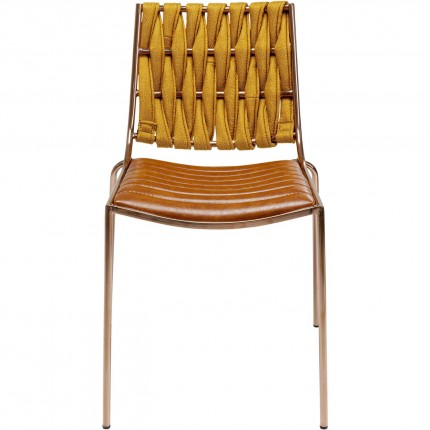 Chaise Two Face marron clair Kare Design