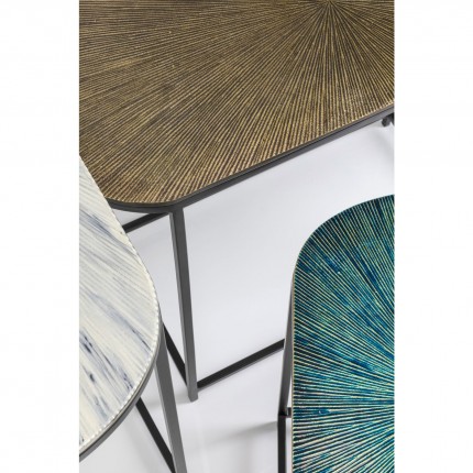 Tables d'appoint Ray ovales set de 3 Kare Design