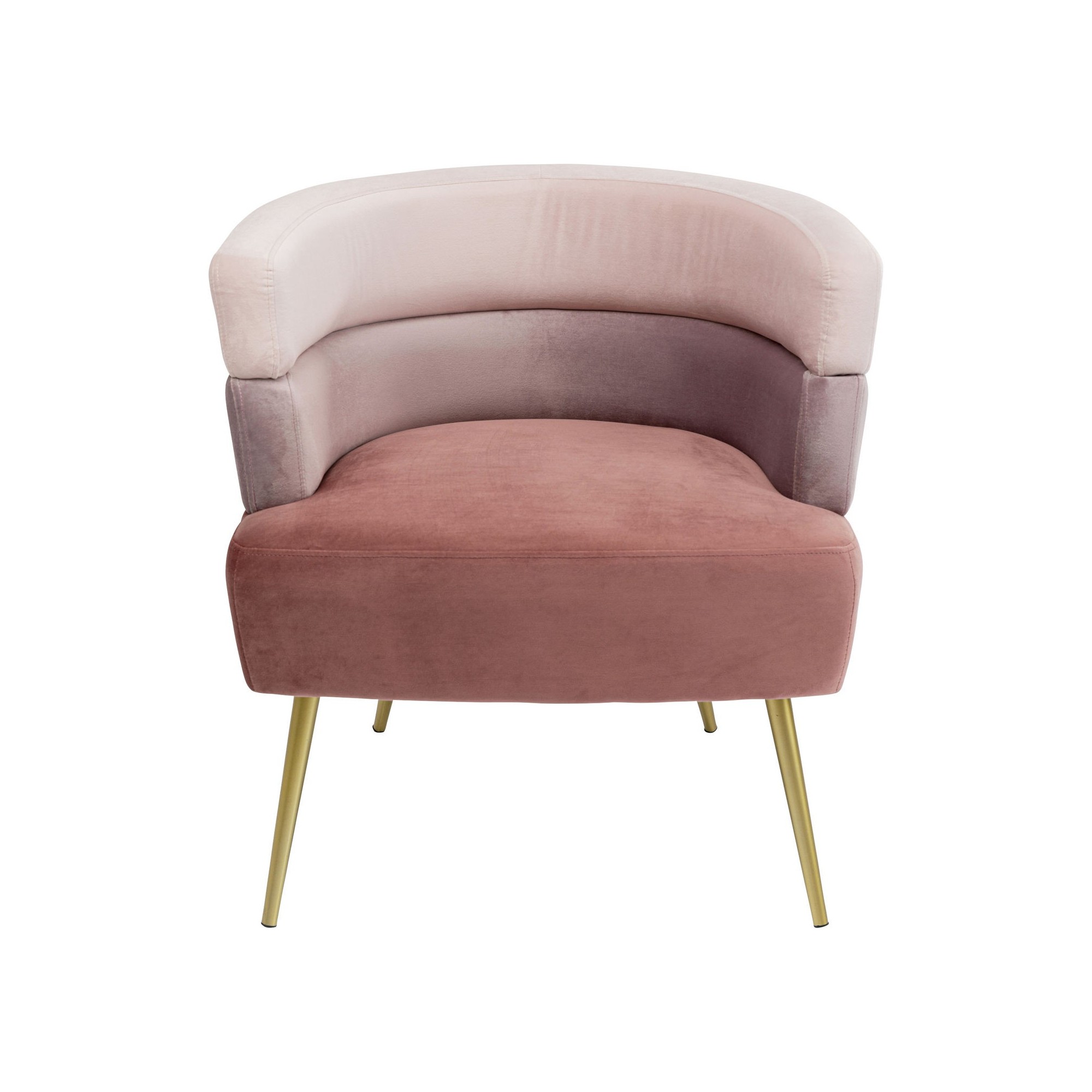 Fauteuil Sandwich velours rose Kare Design