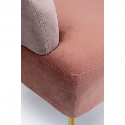 Fauteuil Sandwich velours rose Kare Design