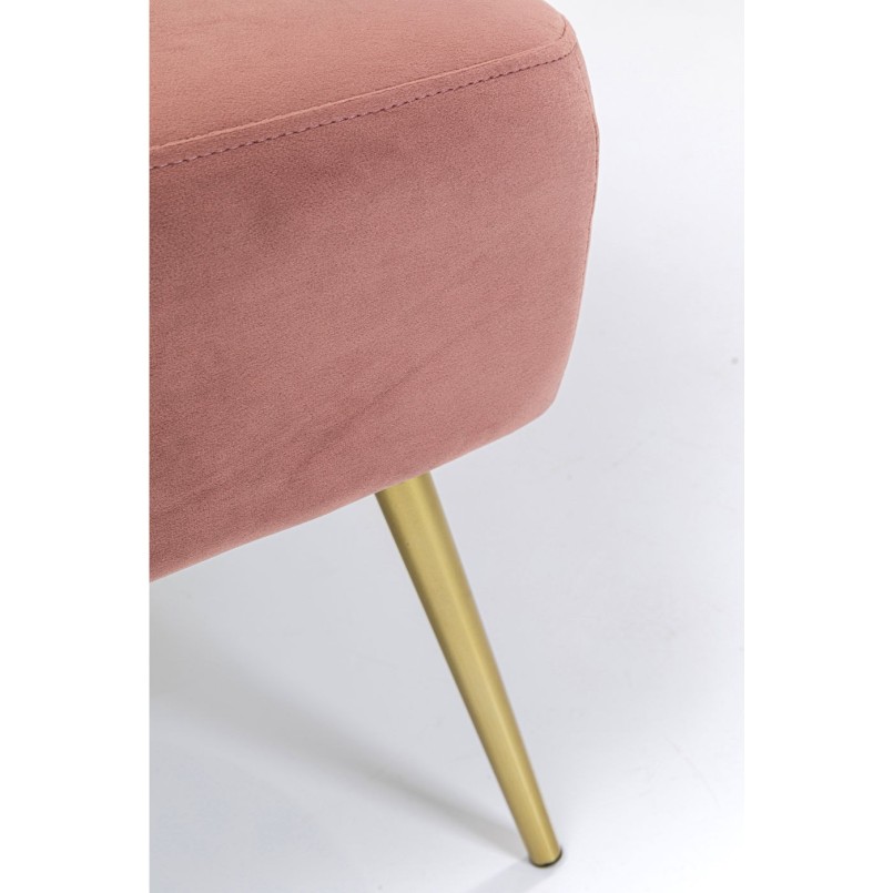 Fauteuil Sandwich velours rose Kare Design