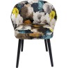 Chaise à./acc. Peony jaune