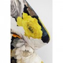 Chaise avec accoudoirs Pivoines jaunes Kare Design
