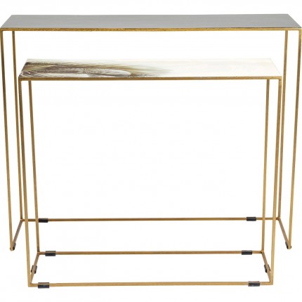 Consoles Charme palmiers set de 2 Kare Design