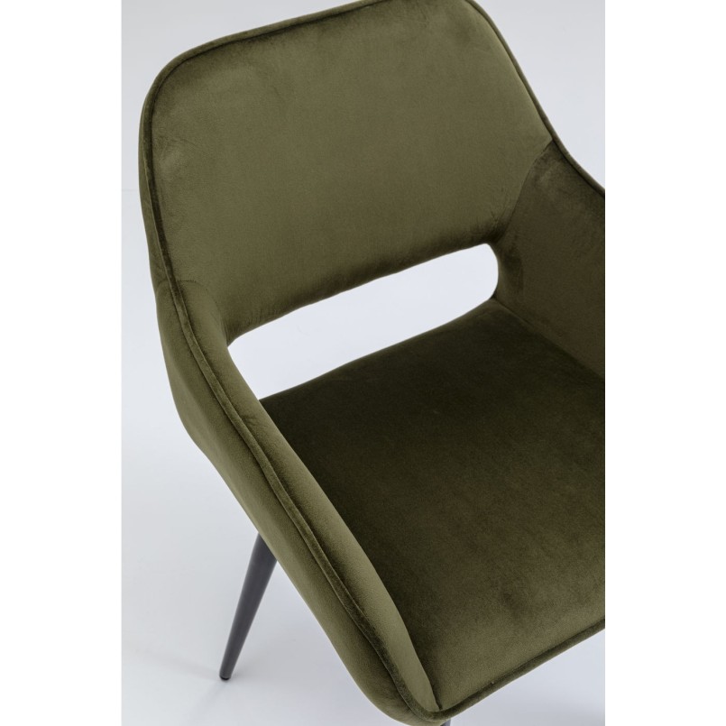Chaise à./acc.  San Francisco vert foncé