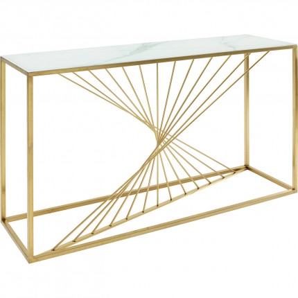 Console Art effet marbre 142x42cm Kare Design