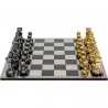 Jeu d'échecs noir vs doré Kare Design