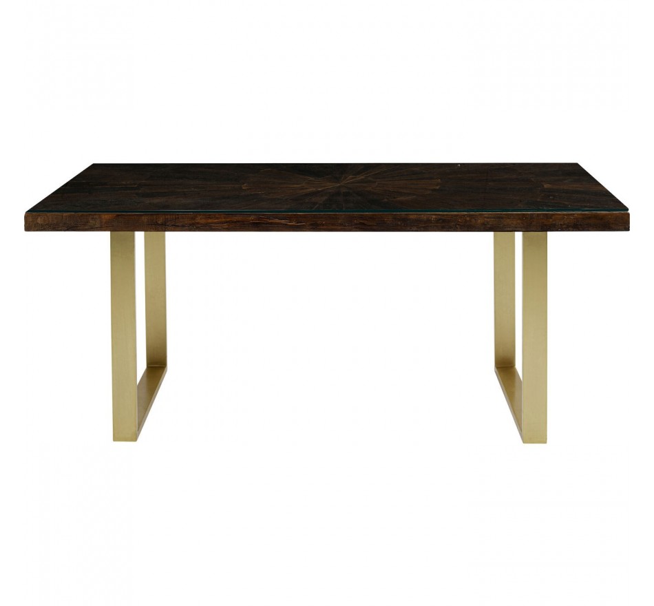 Table Conley pieds laiton 180x90cm Kare Design