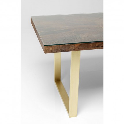 Table Conley 180x90cm pieds laiton Kare Design