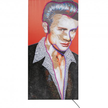 Tableau Touched Idol James Neon 80x160cm Kare Design