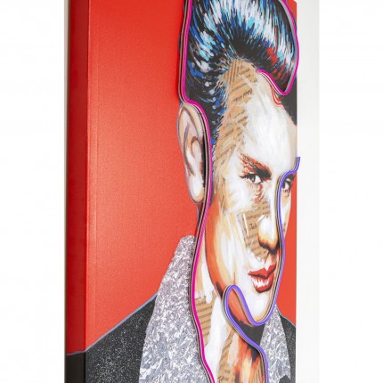 Tableau Touched Idol James Neon 80x160cm Kare Design