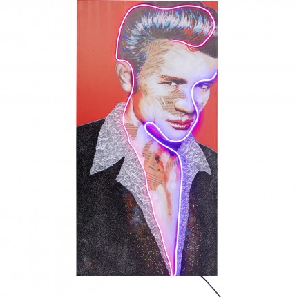 Tableau Touched Idol James Neon 80x160cm Kare Design