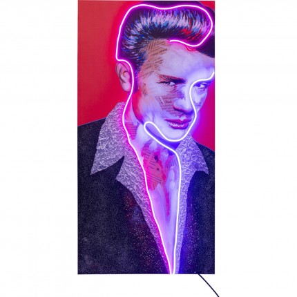 Tableau Touched Idol James Neon 80x160cm Kare Design