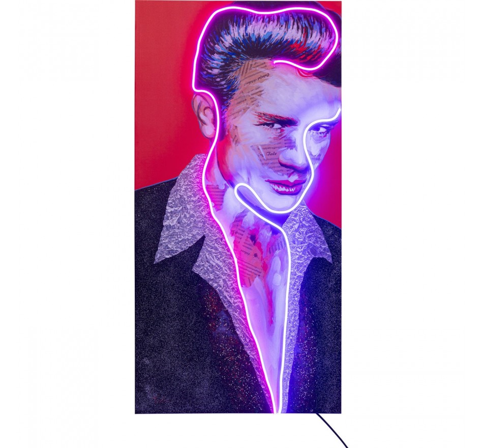 Tableau Touched Idol James Neon 80x160cm Kare Design